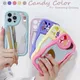 Coque en TPU souple miroir 3D Candy Document coque Wave pour Samsung Galaxy S24 S23 S22 Ultra S21