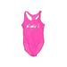 Gap Kids One Piece Swimsuit: Pink Solid Sporting & Activewear - Size Small