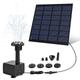 Swanew - Solar Teichpumpe 1.5W Solarpumpe Gartenteich Pumpenset 200l/h Solar Springbrunnen für