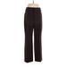 INC International Concepts Dress Pants - High Rise: Brown Bottoms - Women's Size 10