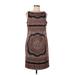 Jones New York Casual Dress - Sheath: Brown Print Dresses - Women's Size 12