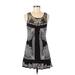 Free People Casual Dress - A-Line Scoop Neck Sleeveless: Black Dresses - Women's Size 6