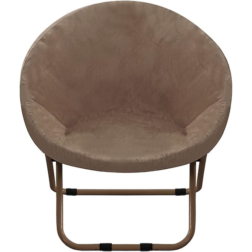 Runder Untertassen-Stuhlbezug aus Samt, Moon Chair-Schonbezüge, 1 Stück, dehnbarer, abnehmbarer Moon Chair-Bezug mit elastischem Boden für das Wohnzimmer Image