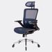 Farm on table Mesh Office Chair w/ Headrest Upholstered/Mesh in Blue/Black | 46.6 H x 30.7 W x 30.7 D in | Wayfair FA24XIN0312-W490127216