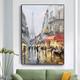 Hand-painted Wall Art Landscapes Handmade City Life London Oil Painting Kitchen Wall Decor Large Wall Art Original Gift No Frame