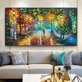 Tree Wall Art Colorful Forest Painting handmade Canvas Colorful Trees Forest landscape painting Colorful Jungle Canvas landscape painting Huge Canvas Home Decor Autumn Canvas painting