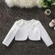 Kids Girls' Cardigan Solid Color School Long Sleeve Button Active 7-13 Years Spring White