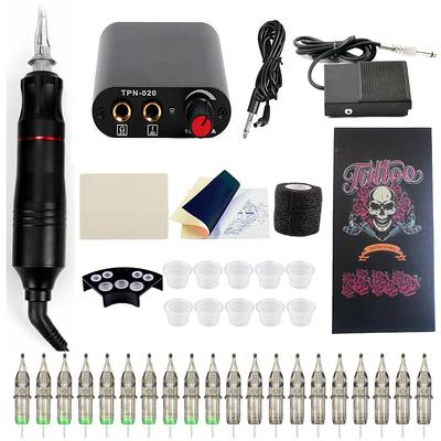 BaseKey Professional Tattoo Kit Tattoo Machine - 1 pcs Tattoo Machines, Safety / Professional / Best Quality Aluminum Alloy 16 W Tattoo Pen