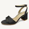 Women's Heels Wedding Shoes Sandals Dress Shoes Wedding Party Wedding Sandals Block Heel Chunky Heel Round Toe Elegant Vintage Satin Buckle Black Navy Blue Green