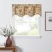 Ellis Curtain Regency Floral Cotton Scalloped 50" W Window Valance in White | 15 H x 50 W in | Wayfair 730462761453