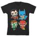 The Justice League DCO Toyetic Toddler Boy s Black Graphic Tee-4T