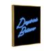 Stupell Industries Neon Daydrink Believer Phrase Framed On Canvas by LulusimonSTUDIO Print Canvas in Black | 21 H x 17 W x 1.7 D in | Wayfair