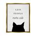 Stupell Industries Less People More Cats Framed On Canvas by Lil' Rue Print Canvas in White | 21 H x 17 W x 1.7 D in | Wayfair bb-612_ffg_16x20