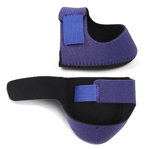 1 paio di tutori per tallone con chiusura a strappo, cuscinetti per tallone traspiranti, coppe per tallone con cuscinetti in gel per donna uomo