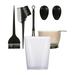 Hair Dyeing Measuring Cup Hairdressing Measuring Jug Transparent Perm Scale Cup Black
