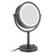 8.5 Inch Tabletop LED Lighted Makeup Mirror with 10x Magnification Double Sided Vanity Mirror Plug Power Oil-Rubbed Bronze M2208DO(8.5in 10x)