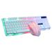 YOUNGNA RGB Backlight Gaming Mouse Keyboard Combos Set Computer Replacement Accessories