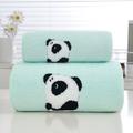 FAMTKT Towel Sets Coral Plush Bear Embroidered Towel Bath Towel Combination Set Soft Water Absorbent Non Hair Falling Gift Towel Set Bathroom Accessories on Clearance