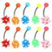 10 Pcs Belly Piercings Jewelry Button Women Ring Navel Hair Ball Nail Umbilical