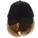 Ladies Wigs Hair Trinkets Canvas Hat Women Headdress Short Straight One Piece High Temperature Wire Miss