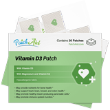 Vitamin D3 with K2 Vitamin Patch by PatchAid Size: 1-Month Supply