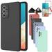 Silicone Case for Samsung A54 Case Samsung Galaxy A54 5G Case with A Tempered Glass Screen Protector Liquid Silicone Soft Microfiber Liner Cover Case for Galaxy A54 5G -Gray