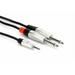 Hosa Pro Stereo Breakout - Audio cable - mini jack male to stereo jack male - 6 ft