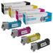 FantasTech Compatible Toner Cartridge for Dell Color Laser 2150 & Dell Multi-Function 2155 High Yield (Black Cyan Magenta Yellow 4-Pack) w. Free Delivery