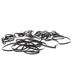 ARTEA 50pcs Cassette Belts Square Cassette Drive Belts Cassette Player Belts for Recorder Repair Maintenance