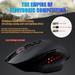 HERESOM Wireless Mouse X11 Power-Saving Luminous 4000DPI Gaming Essential Wireless Gaming Mouse