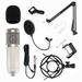 Easter Sales - Condenser microphone set BM-800 microphone set with adjustable microphone suspension scissor arm metal shock mount and double-layer filter for studio recording and broadcasting