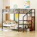 Mason & Marbles Awendela Metal Platform Storage Bed Metal in Black/Brown | 67 H x 55.6 W x 92.7 D in | Wayfair DA022482C7364DBC985F3CD9D3C1CE5D