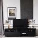 Ivy Bronx Lakley 70.86 W Storage Credenza Wood in Black | 17.71 H x 70.86 W x 13.77 D in | Wayfair 41D09EB8BD3845BDB7BA98913833B1BD