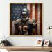 Ebern Designs Patriot USA Football Player On Canvas Print Canvas, Cotton in Brown | 30 H x 30 W x 1 D in | Wayfair E4D57C148EDD4CD2A4C1B9B1646AFDAA