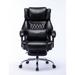 Inbox Zero Marshalle PU Leather Executive Chair Upholstered in Black | 27 W x 30 D in | Wayfair 565A6C6272E6451C818411D54CE3200E