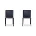 WONERD Barenia Leather Side Chair Dining Chair Upholstered/Metal in Black | 33.07 H x 18.11 W x 19.29 D in | Wayfair
