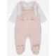 George Pink Cat Dungaree and Polka Dot Bodysuit Outfit