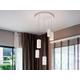 Vika Integrated LED Spiral Cluster Drop Ceiling Pendant White