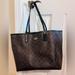 Coach Bags | Coach City Tote Signature Canvas. Black/Brown | Color: Black/Brown | Size: Os