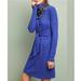 Anthropologie Dresses | Anthropologie Blue Size Small Women Ribbed Belted Midi Turtleneck Sweater Dress | Color: Blue | Size: S