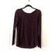 Athleta Tops | Athleta Women's Xs Flexlight Twist Back Top In Burgundy Knit Long Sleeve Cut Out | Color: Purple/Red | Size: Xs