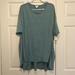 Lularoe Tops | Bnwt Lularoe Size 3xl Heathered Teal Irma Tunic | Color: Blue/Green | Size: 3x