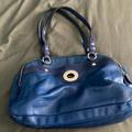 Coach Bags | Coach Penelope Turnlock Leather Satchel | Color: Blue | Size: Os