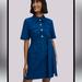 Kate Spade Dresses | Kate Spade New York Denim Utility Shirt Dress Optional Belt Size 2 | Color: Blue | Size: 2