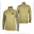 Adidas Shirts | Adidas Notre Dame Climalite Quarter Zip Pullover Size 2x | Color: Blue/Gold | Size: Xxl