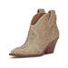 Jessica Simpson Shoes | Jessica Simpson Womens Beige Front Notch Zadie Slip On Western Boot 5 M | Color: Tan | Size: 5