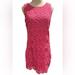 Lilly Pulitzer Dresses | Lilly Pulitzer Lela Shift Crotchet Lace Cotton Lined Dress In Hotty Pink Sz 6 | Color: Pink | Size: 6