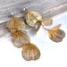 Anthropologie Jewelry | New ~ Anthropologie Crystal Stud & Metal Flower Drop Earrings | Color: Gold | Size: Os