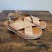 Nine West Shoes | Nine West Cork Platform Wedge Sandal Womens 9.5m Tan Brown Strappy | Color: Brown/Tan | Size: 9.5