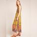 Anthropologie Dresses | Citrn Embroidered Maxi | Color: Green/Yellow | Size: L